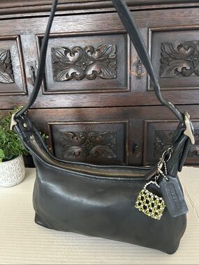 Extremely Rare Made In USA Old Coach 9059 Shoulder Bag Black